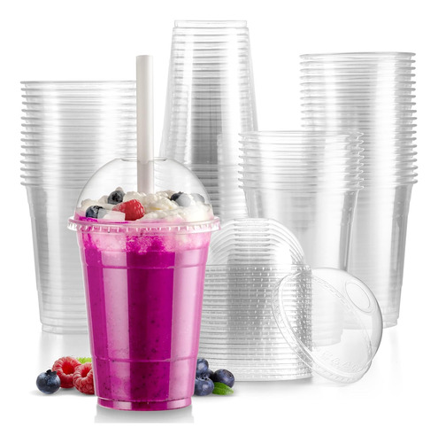Vaso Con Tapa Domo 16 Oz (50 Unidades) 1