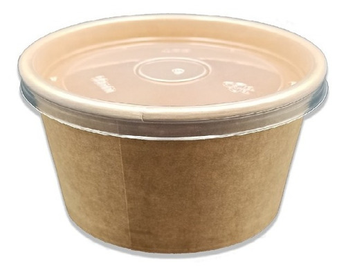 Pote Kraft 6 Oz Con Tapa (25 Unidades) 1