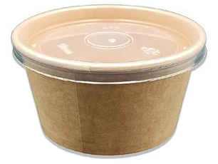 Pote Kraft 6 Oz Con Tapa (25 Unidades)