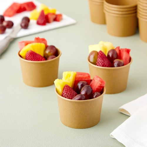 Pote Kraft 6 Oz Con Tapa (25 Unidades) 3
