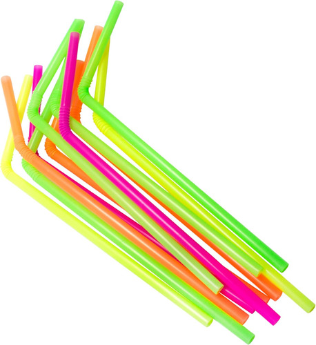 Bombillas Plásticas Flexibles 6 X 210 Mm (100 Unidades) 2