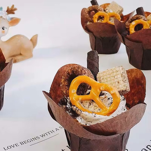 Tulipa / Capsula Flor De Loto Para Muffin (100 Unidades) 7
