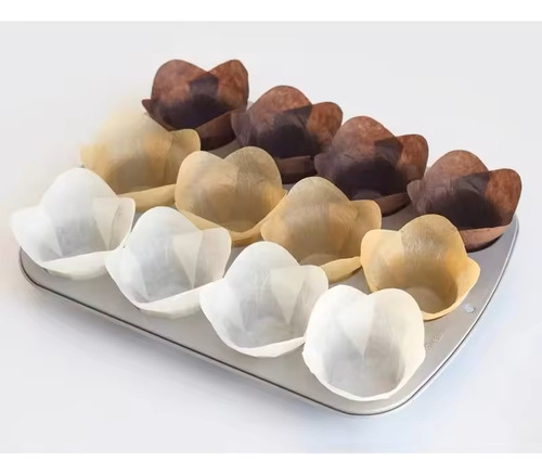 Tulipa / Capsula Flor De Loto Para Muffin (100 Unidades) 5