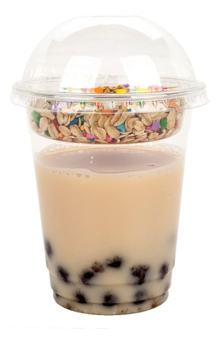 Vaso Con Tapa Domo E Inserto Para Cereal 12 Oz (50 Unidades) 2