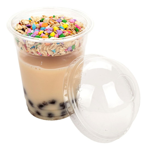 Vaso Con Tapa Domo E Inserto Para Cereal 12 Oz (50 Unidades) 3