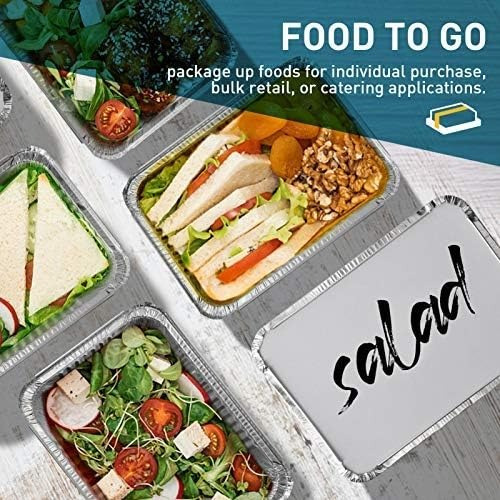 Bandeja / Envase De Aluminio C-5l Con Tapa (20 Unidades) 4