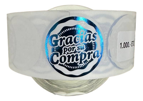 Etiquetas Autoadhesivas Gracias Por Su Compra (1000 Unidades)  3