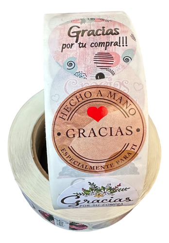 Etiquetas Autoadhesivas Gracias Por Su Compra (1000 Unidades)  4
