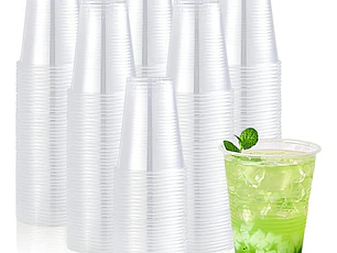 Vaso Plástico 500 ML - 16 Oz Económico  (50 Unidades)