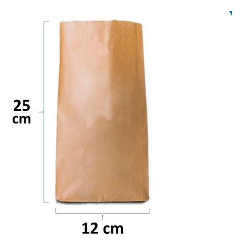 Saco / Bolsa Papel Kraft 1 Kg 40gr (100 Unidades) 2