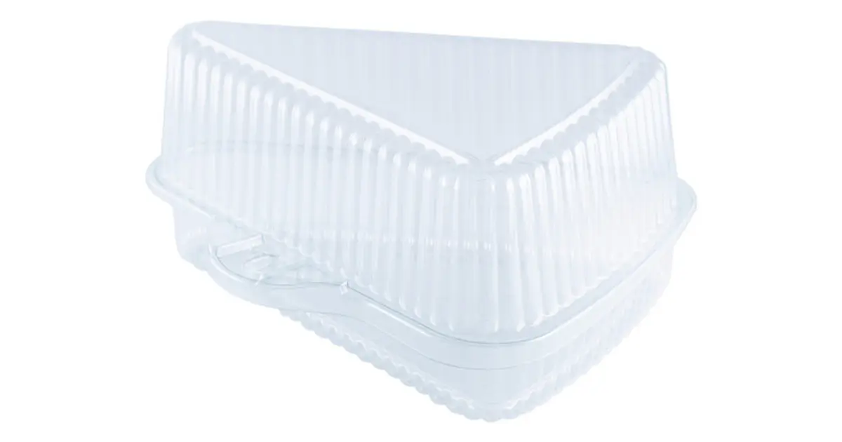 Envase Triangular Para Torta Bajo 7187b (50 Unidades)