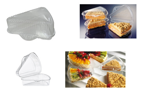 Envase Triangular Para Torta Bajo 7187b (50 Unidades) 2