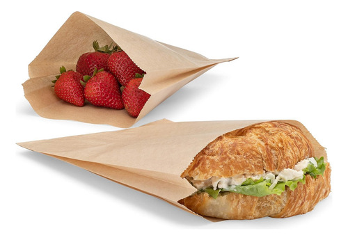 Saco / Bolsa Papel Kraft 1/2 Kg 40gr (100 Unidades) 3