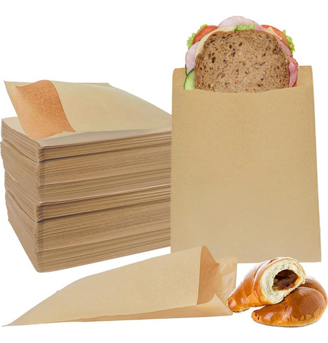 Saco / Bolsa Papel Kraft 1/2 Kg 40gr (100 Unidades) 8