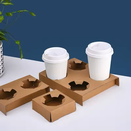 Porta Vasos Cartón De 4 Cavidades (20 Unidades) 3