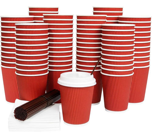 Vaso Polipapel 12 Oz Con Protector O Cubrevaso (50 Unidades) 3