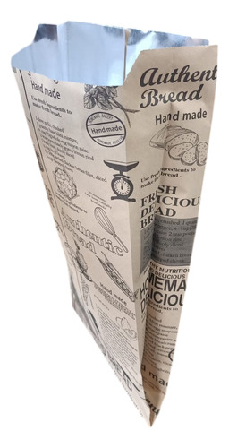 Bolsa Papel Kraft Metalizada Para Pollo 20x36 (50 Unidades) 2