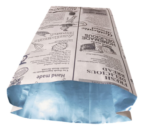 Bolsa Papel Kraft Metalizada Para Pollo 20x36 (50 Unidades) 4