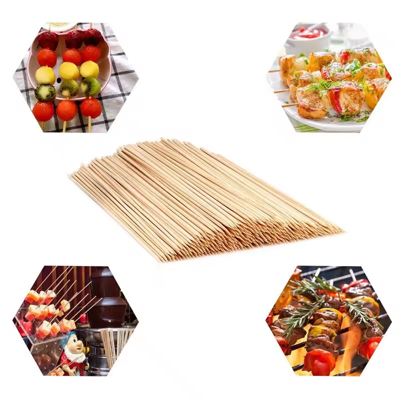 Brochetas / Palillos / Pincho De Madera 12cm (caja 200 paquetes) 4