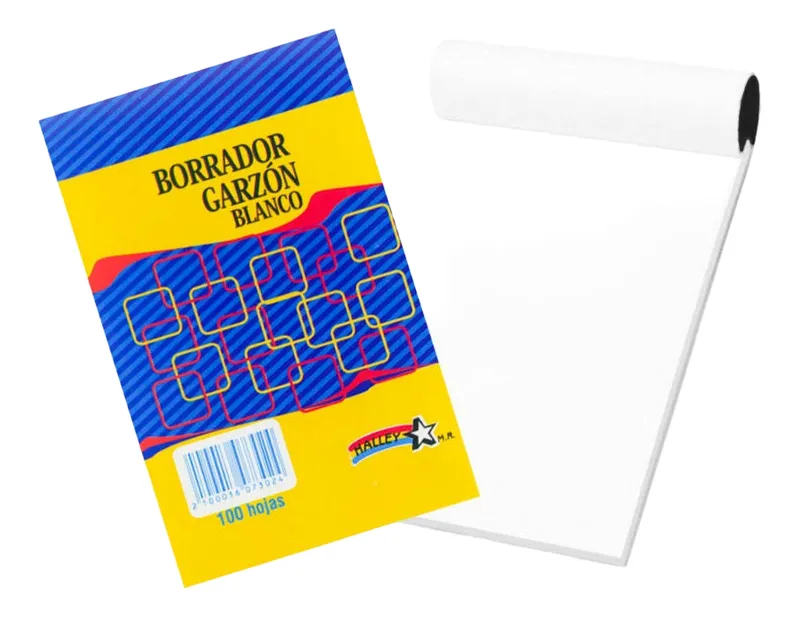 Borrador Garzón Blanco 100 Hojas (pack 40 Unidades) 3