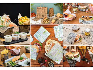 Bolsas De Papel Antigrasa Para Hamburguesas 19x19 cm (100 Unidades)