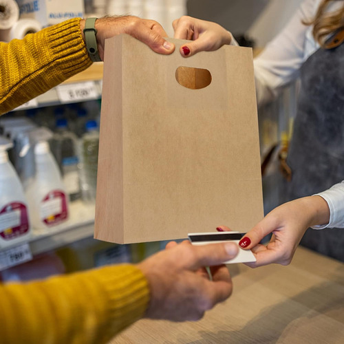 Bolsa Papel Kraft 28x28x15 Cm (caja 300 Unidades)  8