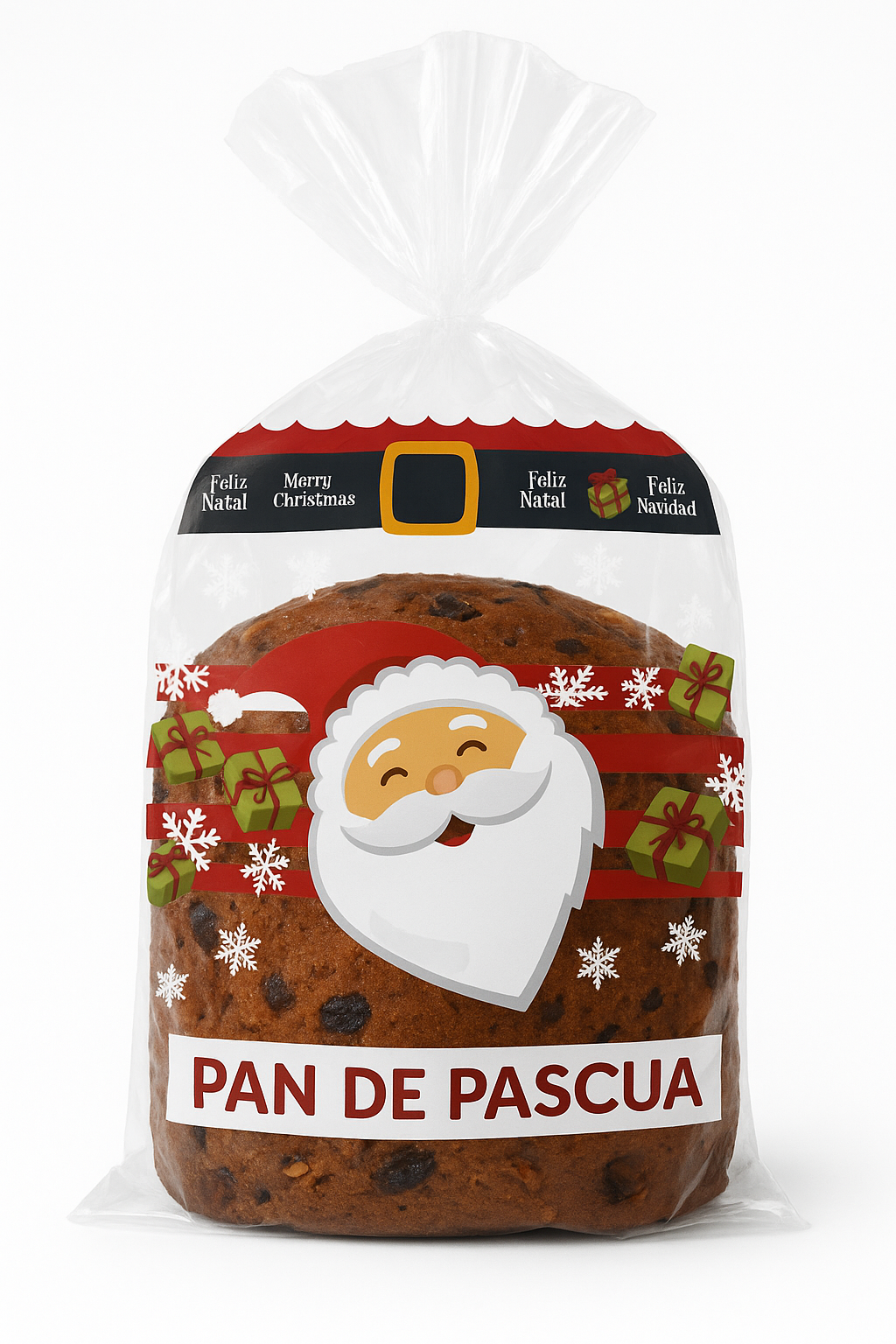 Bolsas Navideñas - Para Envasar Pan De Pascua De 1/4 Kg (100 Unidades) 4