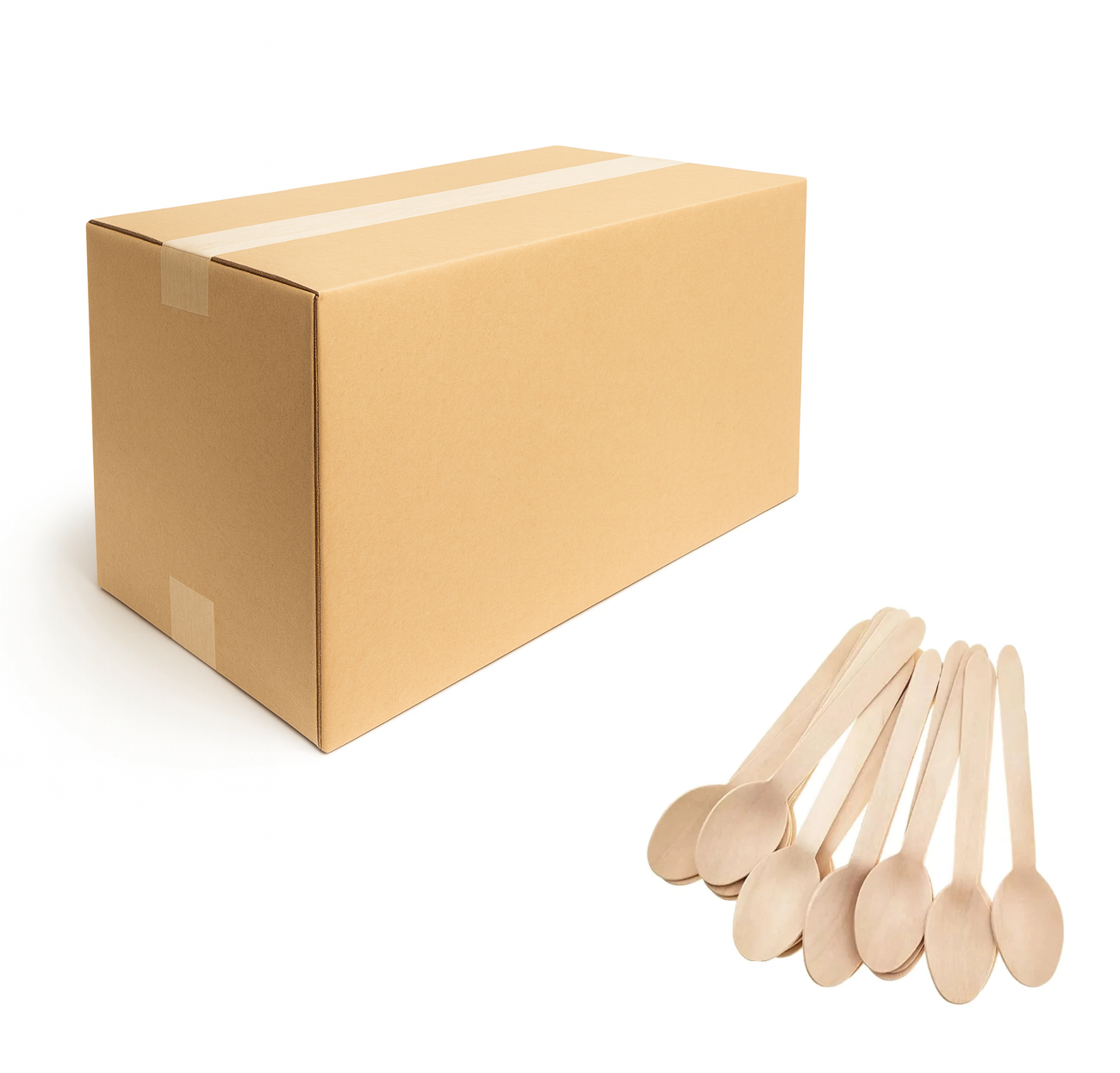 Cucharas De Madera Para Té 11 cm (Caja 2.000 Unidades) 1