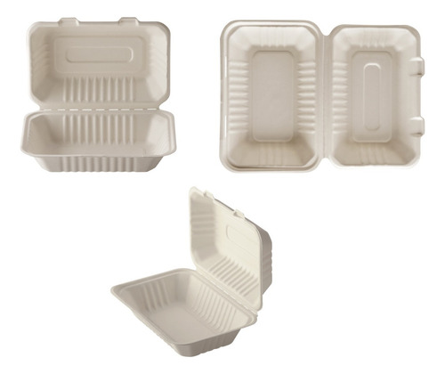 Envase Biodegradable / Porta Colación / Comidas (Caja 250 Unidades) 2