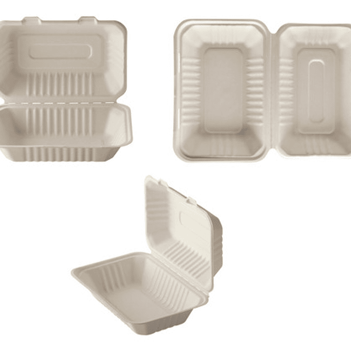 Envase Biodegradable / Porta Colación / Comidas (Caja 250 Unidades) 2