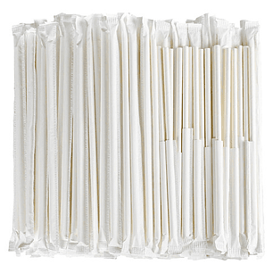 Bombillas De Papel Con Funda (6 X 195 Mm 500 Unidades)