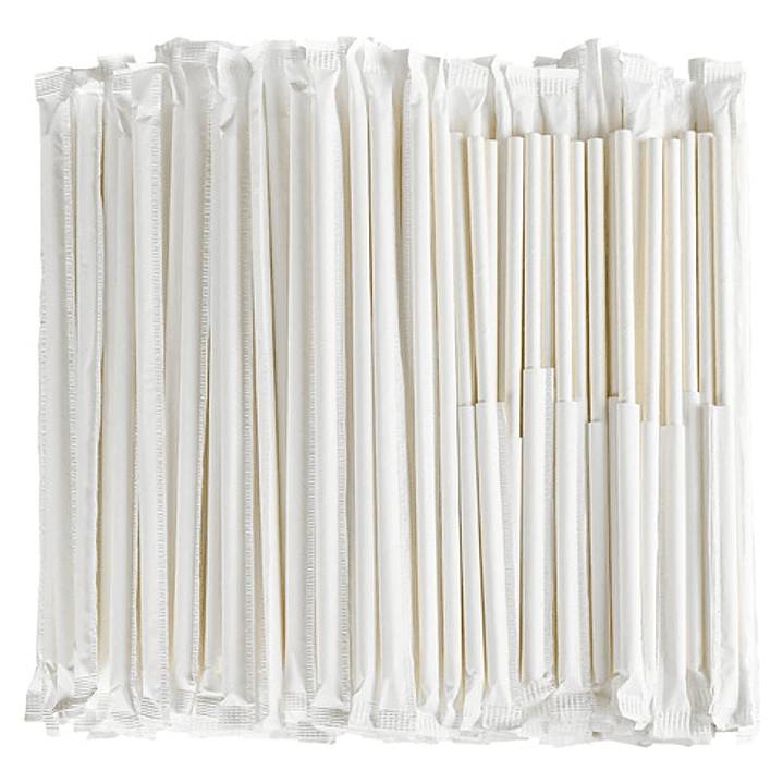 Bombillas De Papel Con Funda (6 X 195 Mm 500 Unidades) 1