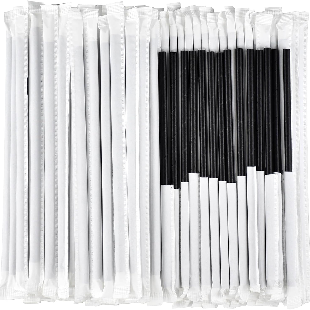 Bombillas De Papel Con Funda (6 X 195 Mm 500 Unidades) 9