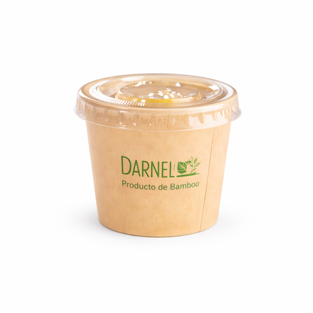 Envases Degustadores De Bambú Con Tapa (50 Unidades) 4