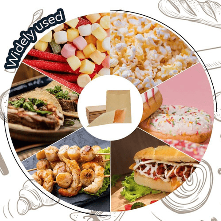 Saco / Bolsa Papel Kraft 1/2 Kg 40gr (pack 1.000 Unidades) 6