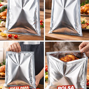 Bolsa Metalizada Para Pollo 32x38 (50 Unidades)