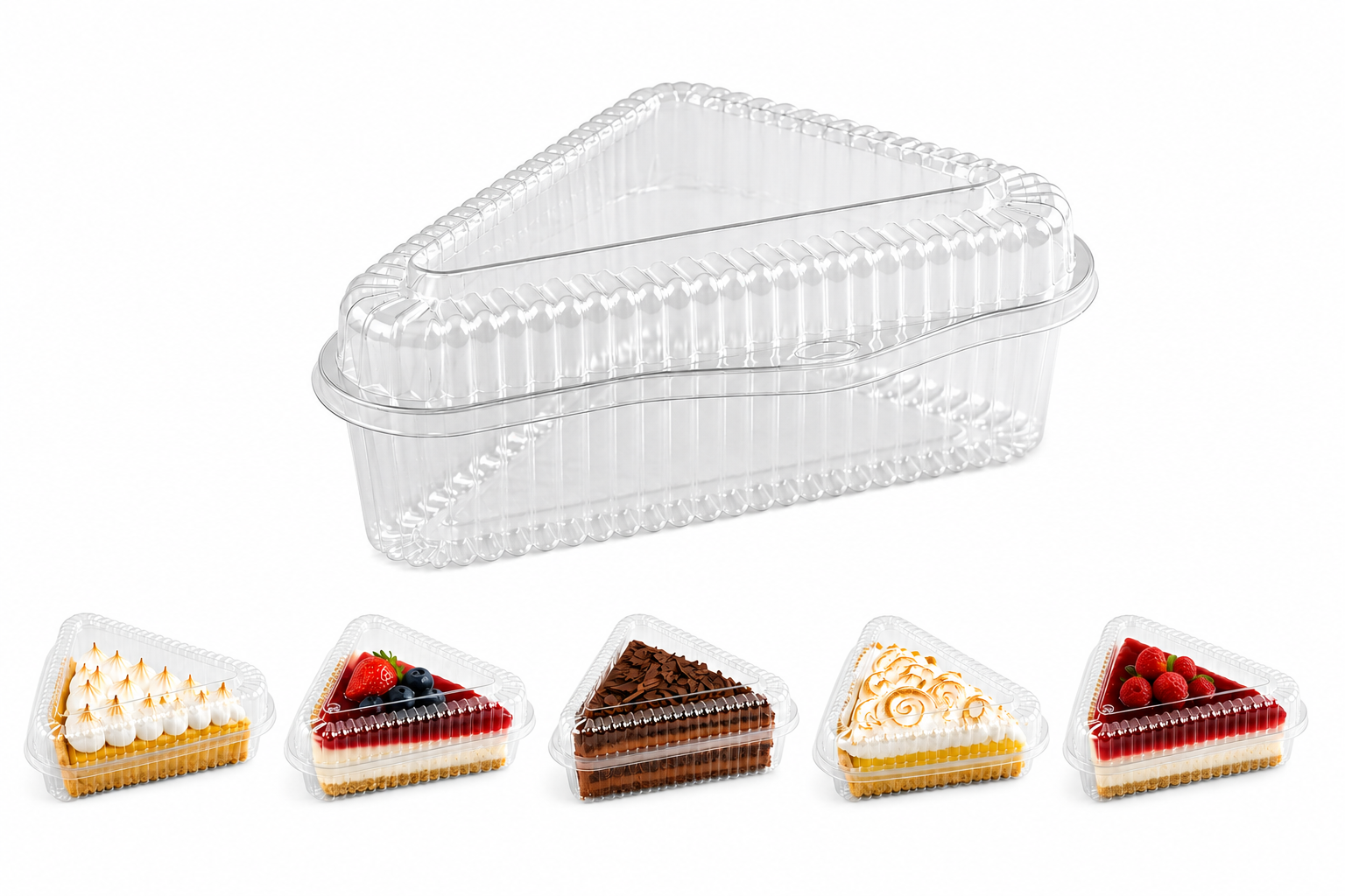 Envase Triangular Bajo para Tartaletas y Kuchen (Caja 200 Unidades) 4