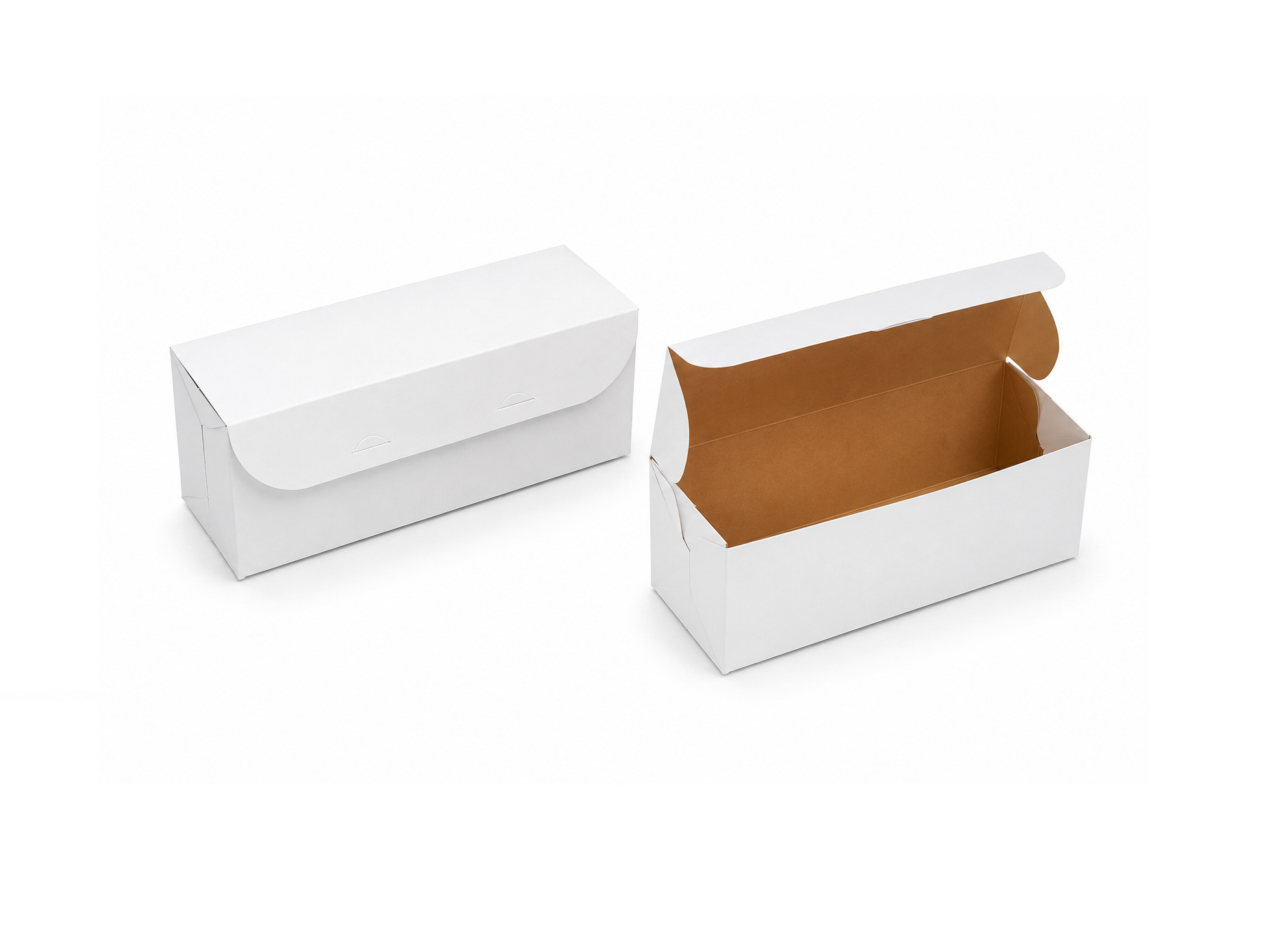 Caja Blanca Plegable 20 x 7.5 x 8 cm para Delivery, Regalos y Alimentos (100 Unidades) 3