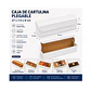 Caja Blanca Plegable 27 x 7.5 x 8 cm para Delivery, Regalos y Alimentos (100 Unidades) - Miniatura 2