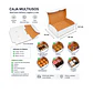 Caja Multiusos Blanca para Delivery y Regalos – 20 × 14 × 5.5 cm (100 Unidades) - Miniatura 1