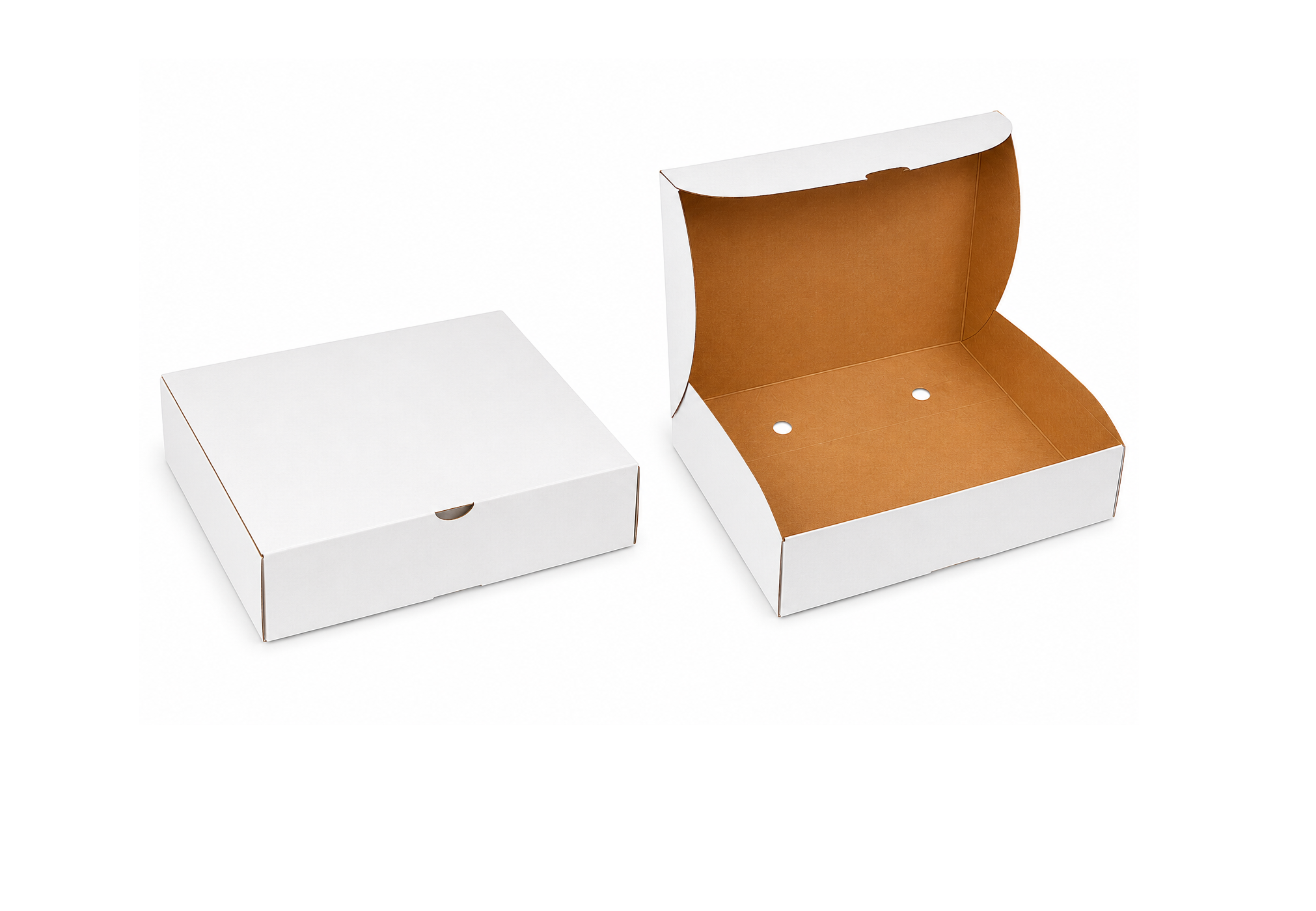 Caja Multiusos Blanca para Delivery y Regalos – 20 × 14 × 5.5 cm (100 Unidades) 3