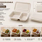 Envase Biodegradable con División (50 Unidades) - Miniatura 2