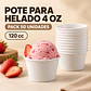Pote Helado 4 Oz Sin Tapa (50 Unidades) - Miniatura 1