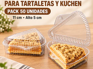 Envase Triangular Para Tartaleta - Kuchen (50 Unidades)