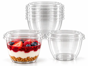 Copa Para Postre Con Tapa 7.5 Oz (100 Unidades)