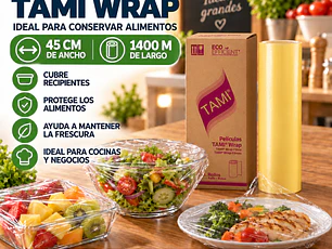 Film Plástico Para Cocina / Rollo Papel Alusa 45x1400 Metros- COPIA
