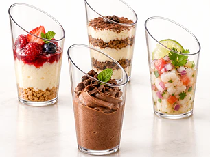 Copa acrílico Para Postre 60 Ml (20 Unidades)
