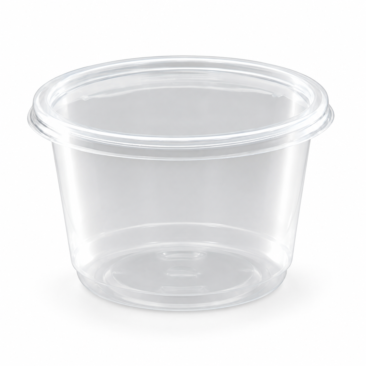 Pote Plástico 16 Oz - 500 ML Con Tapa (50 Unidades) 1