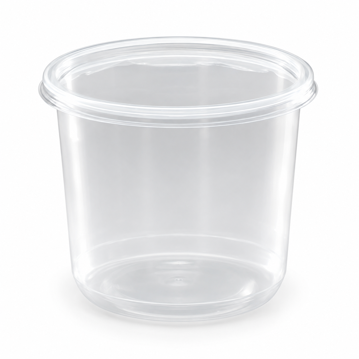 Pote Plástico 24 Oz - 750 ML Con Tapa (50 Unidades) 1