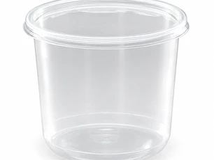 Pote Plástico 24 Oz - 750 ML Con Tapa (50 Unidades)